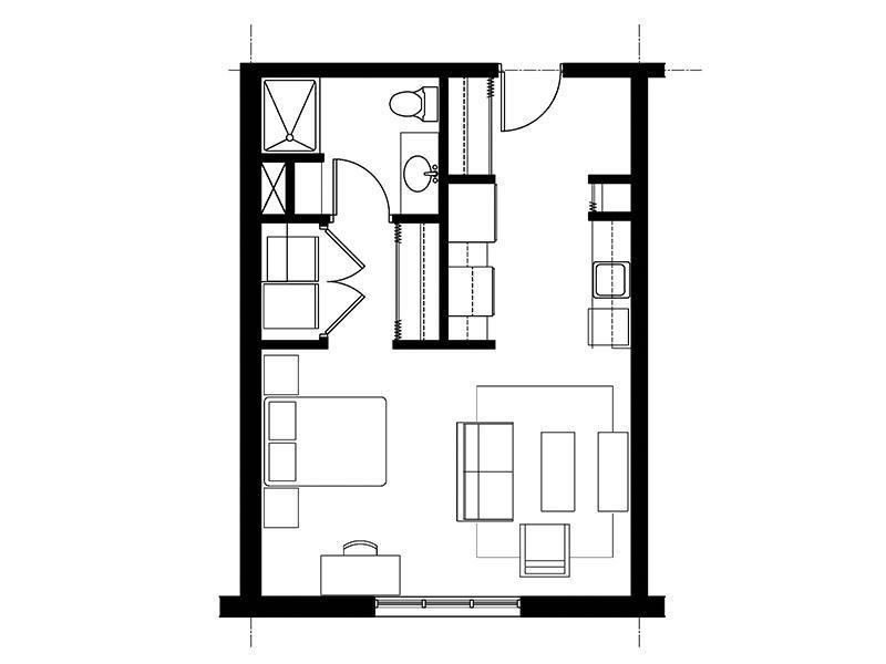 828 Lofts Unit-A floorplan