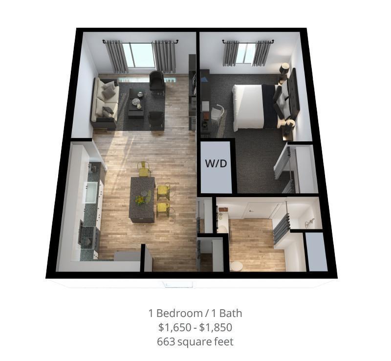 828 Lofts Unit-B-2 render